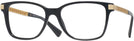 Rectangle Black Versace 3340U Single Vision Full Frame View #1