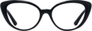 Cat Eye Black Versace 3349U Single Vision Full Frame View #2