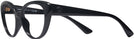 Cat Eye Black Versace 3349U Single Vision Full Frame View #3