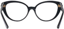 Cat Eye Black Versace 3349U Single Vision Full Frame View #4