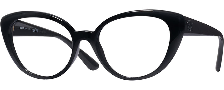 Cat Eye Black Versace 3349U Single Vision Full Frame View #1