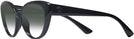 Cat Eye Black Versace 3349U w/ Gradient Progressive Reading Sunglasses View #3