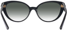 Cat Eye Black Versace 3349U w/ Gradient Progressive Reading Sunglasses View #4
