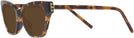 Cat Eye Dark Tortoise Tory Burch 4013U Progressive No-Line Reading Sunglasses View #3