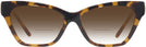 Cat Eye Dark Tortoise Tory Burch 4013U w/ Gradient Bifocal Reading Sunglasses View #2