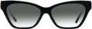 Cat Eye Black Tory Burch 4013U w/ Gradient Progressive No-Line Reading Sunglasses View #2