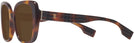 Square,Oversized Light Havana Burberry 4371 Progressive Reading Sunglasses View #3
