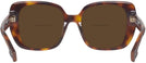 Square,Oversized Light Havana Burberry 4371Bifocal Reading Sunglasses View #4