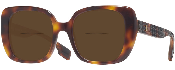 Square,Oversized Light Havana Burberry 4371Bifocal Reading Sunglasses View #1