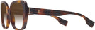 Square,Oversized Light Havana Burberry 4371 w/ Gradient Bifocal Reading Sunglasses View #3