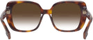 Square,Oversized Light Havana Burberry 4371 w/ Gradient Bifocal Reading Sunglasses View #4