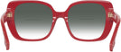 Square,Oversized Red Burberry 4371 w/ Gradient Bifocal Reading Sunglasses View #4