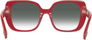 Square,Oversized Red Burberry 4371 w/ Gradient Progressive Reading Sunglasses View #4