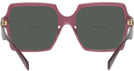 Square Transparent Violet Versace 4441 Bifocal Reading Sunglasses View #4