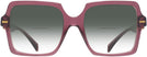 Square Transparent Violet Versace 4441 w/ Gradient Bifocal Reading Sunglasses View #2