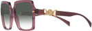 Square Transparent Violet Versace 4441 w/ Gradient Bifocal Reading Sunglasses View #3