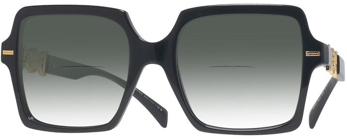 Square Black Versace 4441 w/ Gradient Bifocal Reading Sunglasses View #1