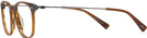 Square Striated Brown Tumi 512 Single Vision Full Frame View #3