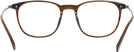 Square Striated Brown Tumi 512 Single Vision Full Frame View #4