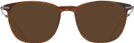 Square Striated Brown Tumi 512 Progressive No-Line Reading Sunglasses View #2