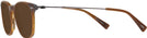 Square Striated Brown Tumi 512 Progressive No-Line Reading Sunglasses View #3