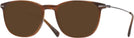 Square Striated Brown Tumi 512 Progressive No-Line Reading Sunglasses View #1