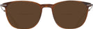 Square Striated Brown Tumi 512 Bifocal Reading Sunglasses View #2
