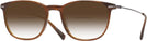Square Striated Brown Tumi 512 w/ Gradient Bifocal Reading Sunglasses View #1