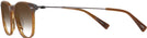Square Striated Brown Tumi 512 w/ Gradient Progressive Reading Sunglasses View #3