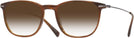 Square Striated Brown Tumi 512 w/ Gradient Progressive Reading Sunglasses View #1