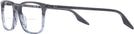 Rectangle Striped Gray And Blue Ray-Ban 5421 Bifocal View #3