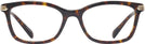 Rectangle Dark Tortoise Coach 6219U Single Vision Full Frame View #2