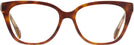 Square Dark Tortoise/canary Coach 6226U Single Vision Full Frame View #2