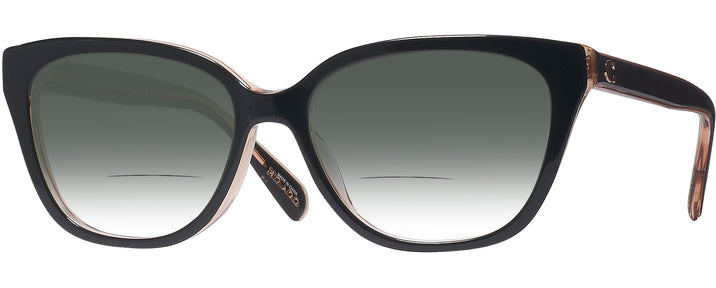 Square Black/transparent Blush Coach 6226U w/ Gradient Bifocal Reading Sunglasses View #1
