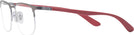 Rectangle Gunmetal Ray-Ban 6513 Single Vision Full Frame View #3