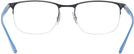 Rectangle Black Ray-Ban 6513 Progressive No-Lines View #4