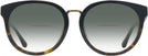 Round Black/tortoise Tory Burch 7153U w/ Gradient Bifocal Reading Sunglasses View #2