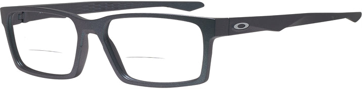 Rectangle Matte Dark Silver/blue Colorshift Oakley 8060 Bifocal View #1