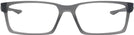 Rectangle Satin Grey Smoke Oakley OX8060 Single Vision Full Frame View #2