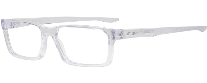 Rectangle Polished Clear Oakley OX8060 Single Vision Full Frame View #1