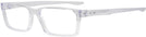 Rectangle Polished Clear Oakley OX8060 Single Vision Full Frame View #1