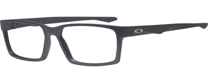 Rectangle Matte Dark Silver/blue Colorshift Oakley OX8060 Progressive No-Lines View #1