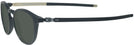 Round Satin Black Oakley OX8105 Pitchman Progressive Reading Sunglasses View #3