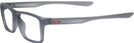 Rectangle Satin Grey Smoke Oakley OX8178 Single Vision Full Frame View #3