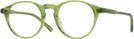 Round LIME GREEN Kala 905 Progressive No-Lines View #1