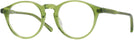 Round LIME GREEN Kala 905 Progressive No-Lines View #1