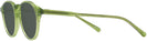 Round LIME GREEN Kala 905 Progressive No-Line Reading Sunglasses View #3