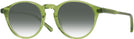 Round Lime Green Kala 905 w/ Gradient Progressive Reading Sunglasses View #1