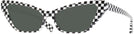Cat Eye Black White Damier Alain Mikli A05036 Progressive Reading Sunglasses View #1