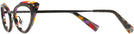Cat Eye Black Pointille Muilti Black Alain Mikli A02029 Single Vision Full Frame View #3